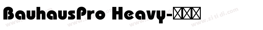 BauhausPro Heavy字体转换 BauhausPro Heavy字体转换
